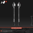 thumbnail image 3 of A-Premium 2 x Front Inner Tie Rod Ends, Compatible with Hyundai Palisade 2020 2021 2022 2023 2024, FWD, 3 of 6