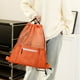 thumbnail image 4 of Mochila ligera con cordón y bolsillo grande para equipo deportivo. Material resistente e impermeable para estudiantes atletas, fútbol y actividades de playa. Aestivo | Naranja | AESTIVO, 4 of 7
