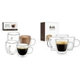 thumbnail image 1 of 5.5 oz Espresso Shot Cups Set of 4 and 6 oz Espresso Cups Set of 4, Perfect for Cappuccino, Latte, Tea, 1 of 8