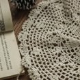 thumbnail image 5 of Fancy Rustic Cotton Lace Tablecloth Lace Floral Table Cover Dustproof Table Doilies C, 5 of 8