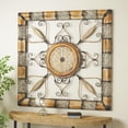 thumbnail image 2 of DecMode Brown Metal Scroll Wall Decor, 2 of 11