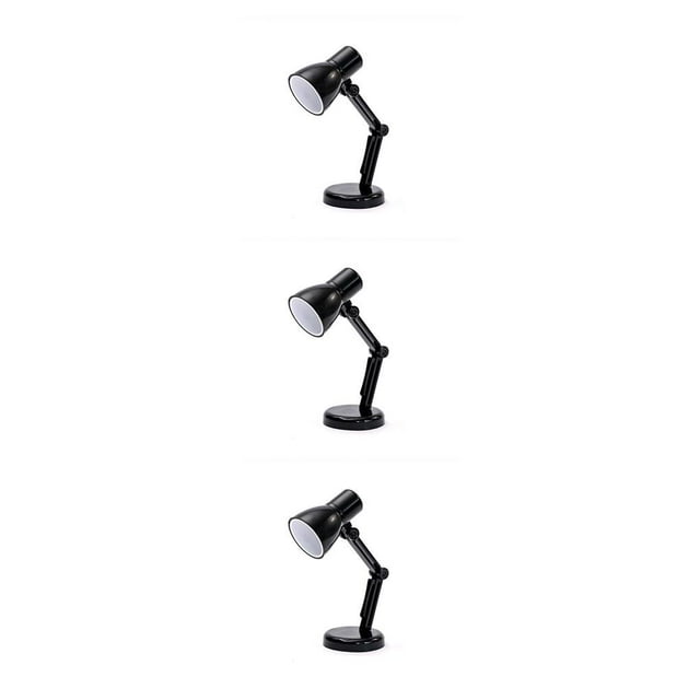 yingyy Folding Reading Lamp Adjustable Book Lamp Bedroom Small Night Lights Book Clip Light Warm Light Eye for Protection Table Lamp black 3Set