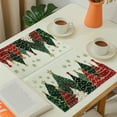 thumbnail image 3 of Ensemble de 4 Napperons en Polyester Lavables pour Décoration de Table de Noël par Suige Home, 3 of 6
