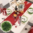 thumbnail image 6 of Deyuer Faux Cedar Placemat Dense Branches Reusable Heat-resistant Holiday Thanksgiving Christmas Party Table Decoration Round Greenery Placemat.38cm, 6 of 8