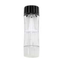 Unique Bargains 1 Set Contact Lens Case Cylindrical Lens Storage Case Black