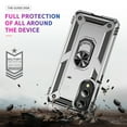 thumbnail image 7 of Dteck Case for Samsung Galaxy S25 Edge,Military Grade Drop Impact Case 360 Metal Rotating Ring Kickstand Holder Armor Heavy Duty Shockproof Cover for Galaxy S25 Edge,Silver, 7 of 7