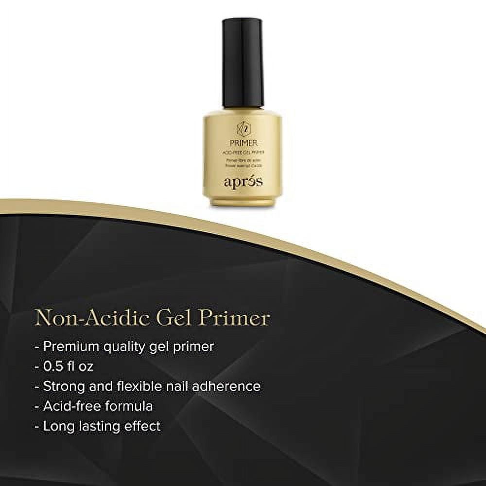 ApresGel-X Professional Nail Kit - Gold Bottle pH Bonder, Acid-Free Gel Primer, and Extend Gel Soak Off Soft Gel Formula (15 ml each)