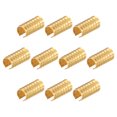 thumbnail image 1 of 100uds Clips de Engarce de Cuero Unique Bargains Tono Dorado 5,5x11mm Plegable Cilíndrico, 1 of 7