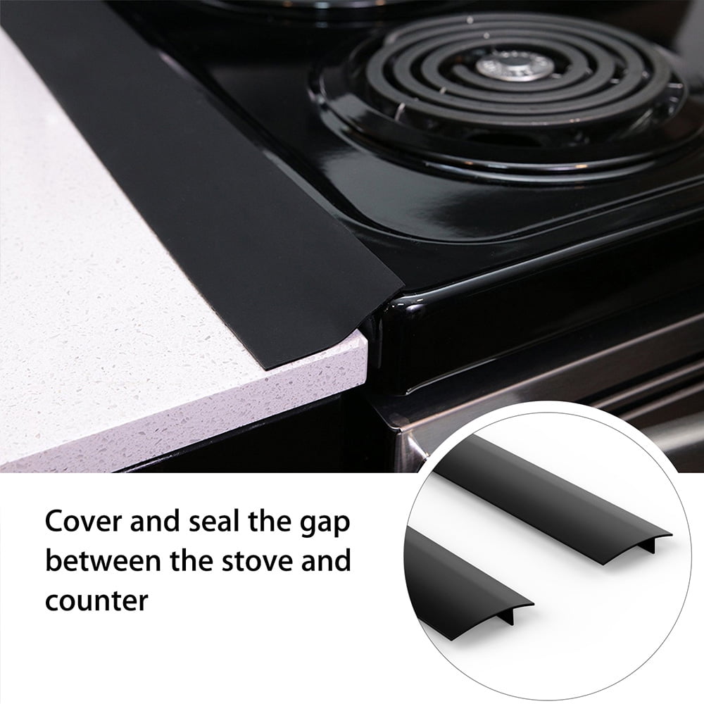 Details about   2Pack Silicone Stove Counter Gap Cover Oven Guard Spill Seal Slit Filler Kitchen 