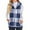 Blue, variant on Womens Fleece Vest Plaid Casual Sleeveless Hoode Jacket Outerwear Vests Coat with Pockets Womens Fall Fashion 2025 (XL, Yellow)