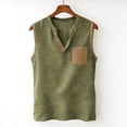 thumbnail image 3 of Lmueinov Mens Linen Henley Tank Top, Sleeveless Summer Beach Shirts Cotton Linen Vest, Lightweight Relaxed Fit, S-2XL, 3 of 6