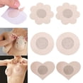 thumbnail image 2 of 10 Pares de almohadilla protectora de cubierta de dulces para autoadhesivo invisible pezón Pasties Etiqueta Redonda Flor en Forma de corazónpangjing, 2 of 4