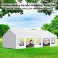 thumbnail image 5 of TROPOW 17 x 33 FT Outdoor Party Tent Canopy Wedding Patio Camping Gazebo Shelter Pavilion Cater Wedding BBQ Events Tent w/Removable Sidewalls & 3 Storage Bags, White, 5 of 7