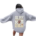 thumbnail image 5 of WEAIXIMIUNG Fall Sweatshirts for Women Plus Size Ladies' Autumn and Winter Fashionable Rugby Print Hooded Sweatshirt, 5 of 5
