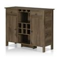 thumbnail image 3 of Bowery Hill Farmhouse Wood Multi-Storage Buffet in Distressed Walnut, 3 of 7