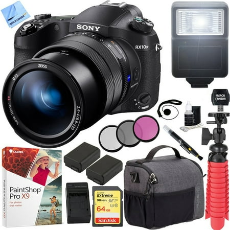 Sony RX10 IV Cyber-Shot High Zoom 20.1MP Camera with 24-600mm F.2.4-F4 Lens and Tamrac Tradewind Shoulder Bag Plus 64GB Dual Battery Bundle