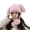 Pink, variant on Unisex Satin Lined Winter Beanie for Women Men Silky Lining Slouchy Skull Cap Knitted Cuffed Skiing Knit Hat