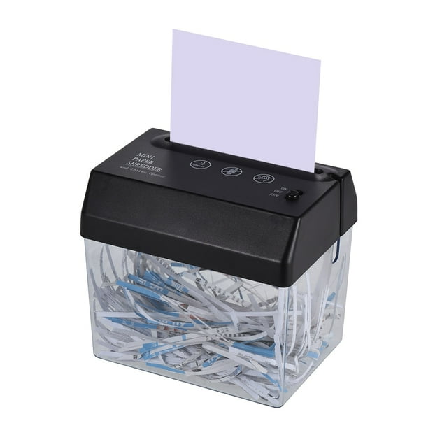 Portable Hand Shredder, Portable Mini Desktop A6 Paper Shredder and