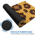 thumbnail image 6 of Long Mouse Pads for Desk,Yellow and Black Of Leopard Print Desk Mats on Top Of Desks, Desk Mouse Pad Extra Large with 3mm Non-Slip Base and Stitched Edge for Gaming,Office,Work,Home 35.4"x15.7", 6 of 6