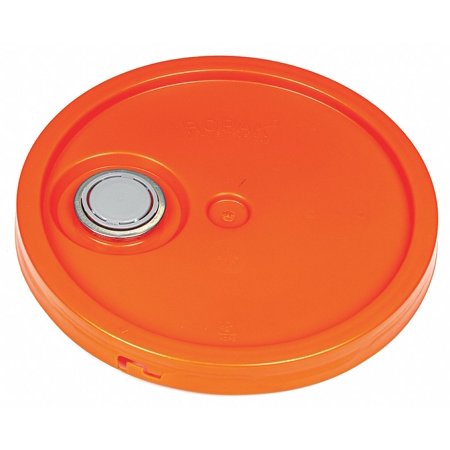 Basco Plastic Pail Lid Orange Plastic ROP2100CVR-F-TT-OR