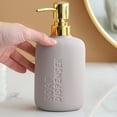 thumbnail image 6 of Dowbom Ceramic Soap Dispenser With Pump, Refillable Lotion Dispenser For Bathroom, Shampoo, 6 of 8