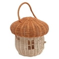 thumbnail image 2 of Rattan Woven Basket, Cute Hand Crafted Rustic Portable Rattan Basket Natural  for Storage for Photo Props, 2 of 7