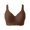 Coffee, variant on Xijirk Women Wireless Bra with Wide U‑neck Vest Shoulder Straps Built‑in Inner Cup Structure Plain Smooth Outline for Daily Errands and Weekend Leisure Trips,Pink,S