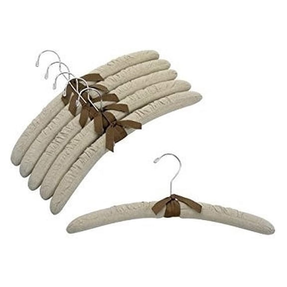 17" Linen Padded Hangers w/ Hook