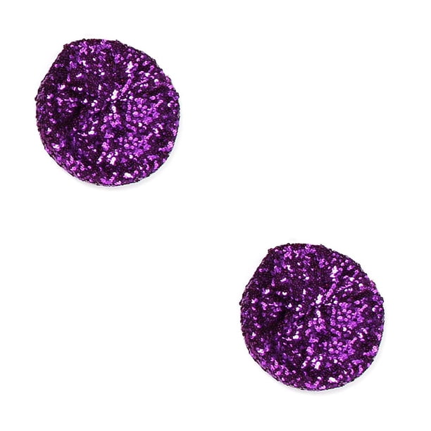 Qarigey Las mujeres estiran las boinas metálicas brillantes con lentejuelas t Party Club Dance Beanie Cap Mujeres Otoño Primavera Verano Sombreros violeta 2piezas Qarigey CBP040795
