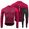 thumbnail image 4 of Men's Long Sleeve Cycling Jersey and Gel Pad Pants Set for Spring Autumn Various Colors, 4 of 9