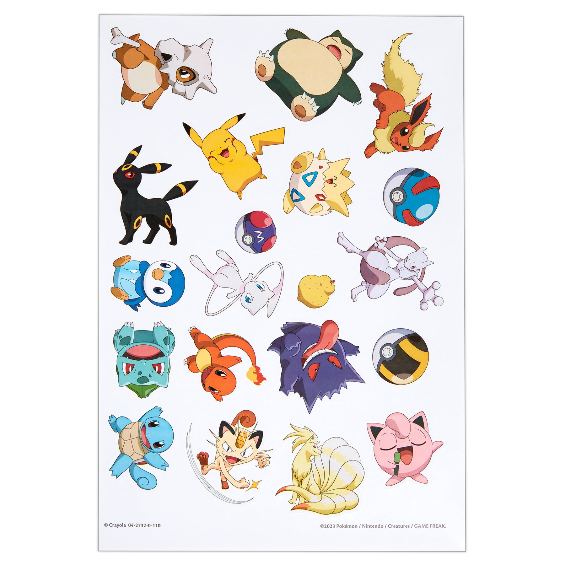 Crayola Coloring Book, Pokemon, 96 Pages, Pack of 8