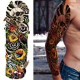thumbnail image 1 of Tatuajes Removibles Desechables Terror Animal para Cuerpo Brazo Completo (C) 4pcs DQrwqpou Libre de BPA, 1 of 4