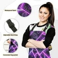 thumbnail image 2 of 5 Pcs Kitchen Set Heat Resistant Oven Mitts and Non-Slip Pot Holders with Adjustable Cooking Apron Neon Dollar Bills, 2 of 6