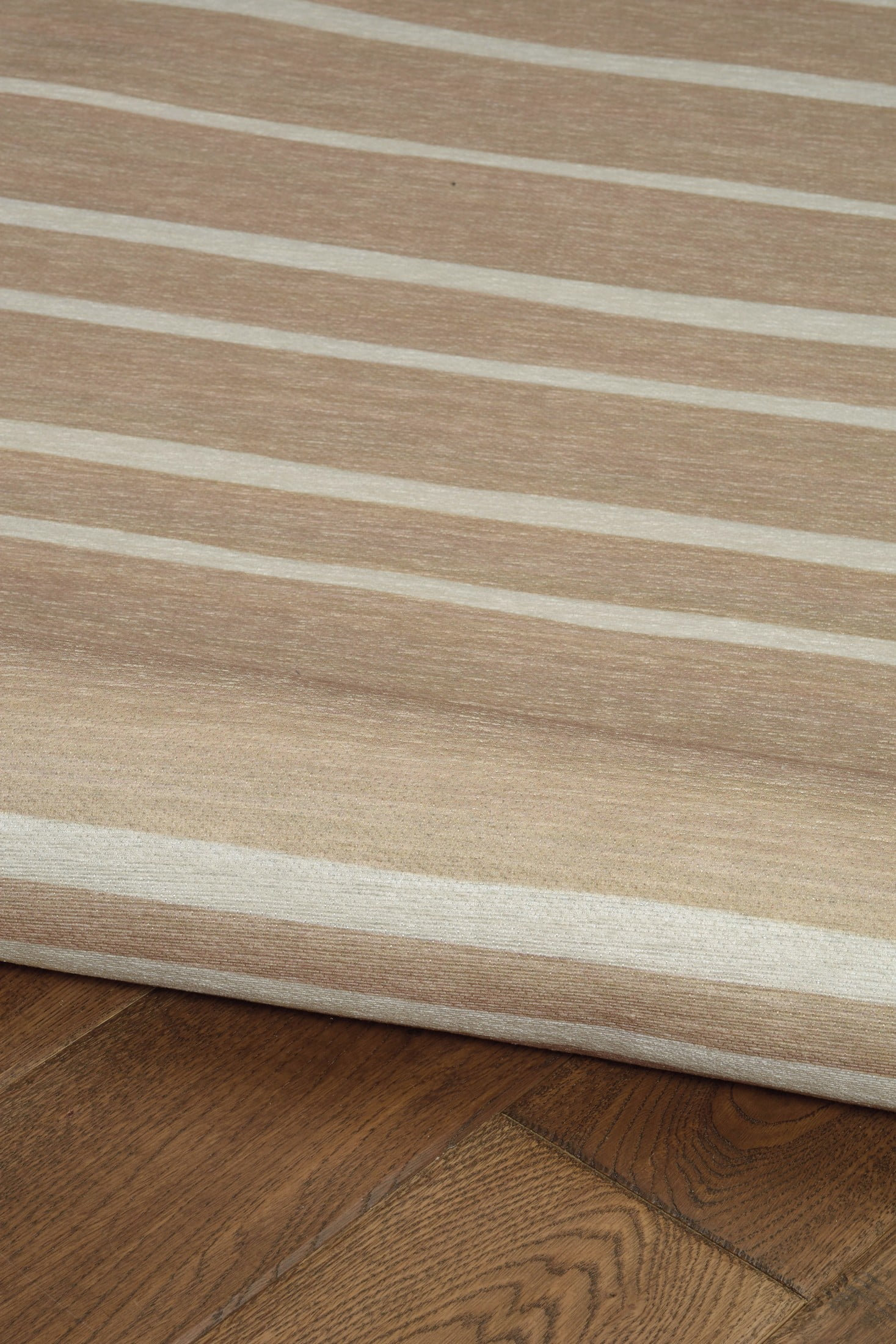 Linon Outdoor Washable Area Rug Collection, Tan and Ivory, 3' x 5'