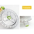 thumbnail image 3 of Fuente para cocinar al vapor plegable de acero inoxidable (9 pulgadas), 3 of 14
