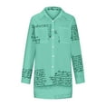 thumbnail image 4 of LYXSSBYX Plus Size Summer Casual Tunic Tops for Women Women's Lapel Irregular Front Short Back Long Printed Loose Sexy Long Sleeved Shirt, 4 of 6