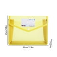 thumbnail image 5 of YOTQUSKI File Folders, Filing Folders, File Bag, Student Folder, Lightweight and Portable, Waterproof and Dirt Repellent, Suitable for School Office Class Home Meeting Room, Yellow, 5 of 5