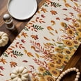 thumbnail image 2 of Thanksgiving Sunflower Table Runner, Autumn Thanksgiving Kitchen Dining Table Decoration for Home Party Decor 13x48 Inches, 2 of 9