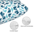 thumbnail image 3 of Fotbe Cute Shark Funda de Almohada Decorativa Estilo Occidental, Lujo en Algodón, Fundas para Almohadas King, Cojín Estampado para Decoración del Hogar-20"x30", 3 of 6