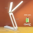 thumbnail image 2 of Lámpara de Escritorio LED, Recargable por USB, Plegable, Regulable, Táctil, Luz , Protección Ocular para Dormitorio, Mesita de Noche., 2 of 5