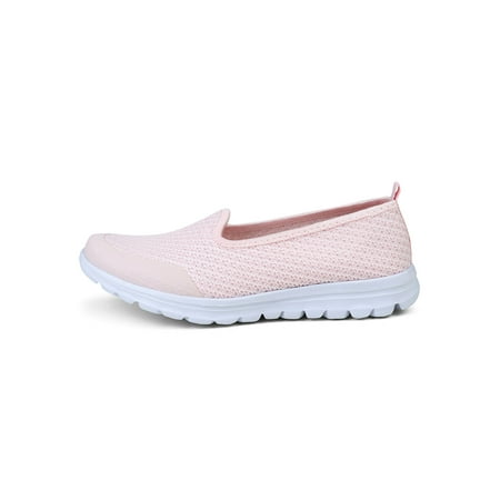 

Lacyhop Ladies Loafers Slip On Flats Mesh Walking Shoes Yoga Pumps Casual Shoe Comfortable Lightweight Sneakers Pink 5