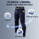 thumbnail image 2 of Pantalones deportivos para hombres de felpa, cálidos, ajustados, elásticos, que absorben la humedad, con bolsillo, para correr y hacer ejercicio., 2 of 6