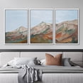 thumbnail image 2 of IDEA4WALL Framed Canvas Print Wall Art Set Mountain Vibrant Earth Tones Illustrations Modern Art Decor Colorful Valley Landscape Prints for Living Room, Bedroom, Office - White 16"x24"x3, 2 of 5