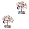 thumbnail image 3 of Toystoory Elegante colgante de árbol con piedras de cristales curativos, añade encanto a los materiales del hogar, decoración hecha a mano Type3 NO3, 3 of 6