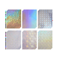thumbnail image 1 of 18 Holographic Stickers, Self-Adhesive Transparent Film, A4 Waterproof Sticker Covering Film, Suitable for Windows, 1 of 5