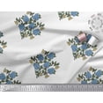 thumbnail image 3 of Soimoi Cotton Voile Fabric Leaves & Floral Block Printed Fabric 1 Yard 56 Inch Wide, 3 of 3