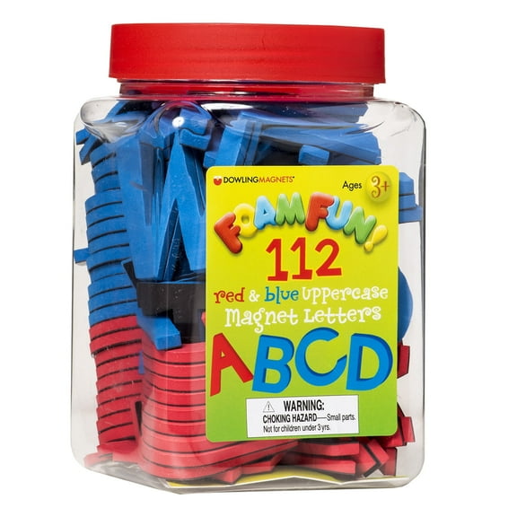 Dowling Miner Foam Fun 112 Magnetic Letters, Uppercase, Set of 112