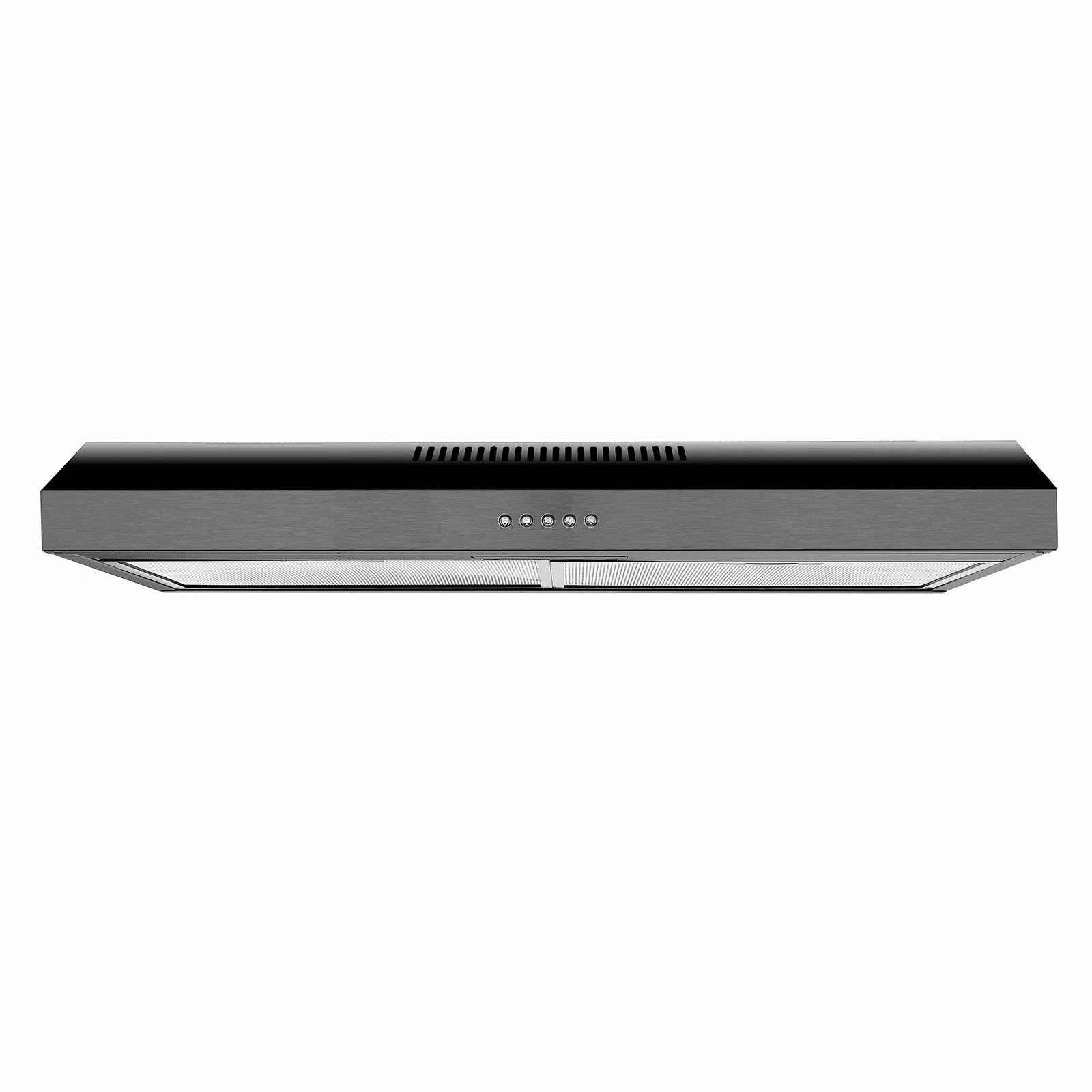 Range Hood 30 inch Under Cabinet Cooker Hood Range Hood 30 inch Under Cabinet with Charcoal Filter,Ductless Range Hood w/ 3 Speed Exhaust Fan,Stainless Steel Black Range Hood w/LED Light,Push Button,