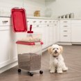 thumbnail image 5 of IRIS Airtight Pet Food & Treat Storage Container Combo with Scoop, Red, 5 of 5