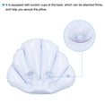 thumbnail image 4 of Unique Bargains Inflatable Bath Pillow with Suction Cups, Terry Cloth Covered Neck Support (Blue, Pink) 2 Pack, 4 of 6